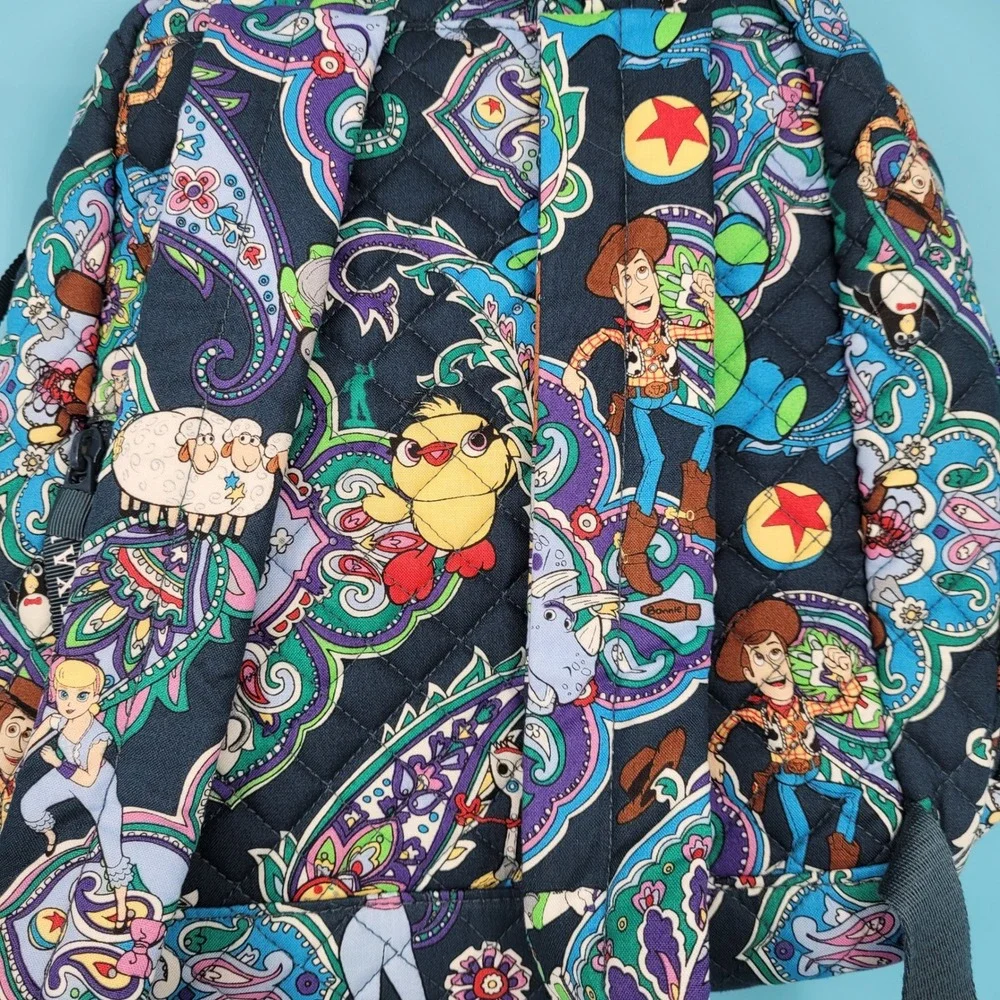 New Vera Bradley Disney Pixar Toy Story Small Backpack Womens NWT Paisley